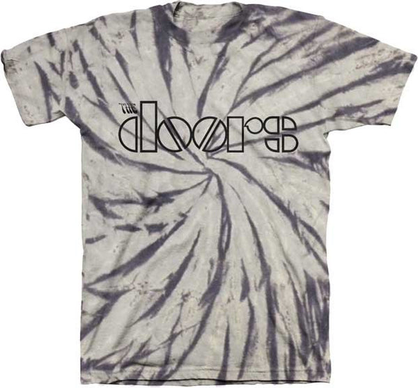 The Doors Spiral Tie Dye T-shirt in Grey