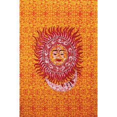 Tapestry-3D Buddha Sun and Moon