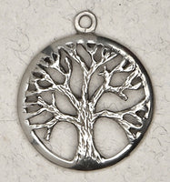 Tree of Life Pewter Necklace on 33" chord