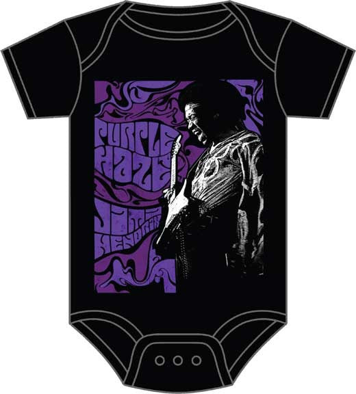 Jimi Hendrix Purple Haze Baby Onesie