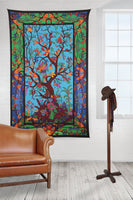 Colorful Tree of Life Tapestry