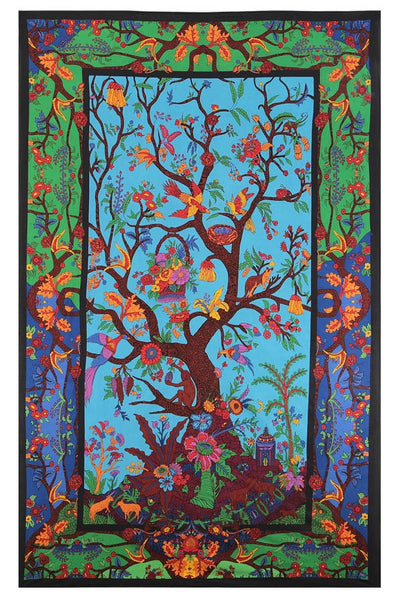 Colorful Tree of Life Tapestry