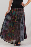 Long Jaipuri Patchwork Skirt
