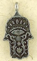 The Hamsa-Healing Hand Pewter Necklace
