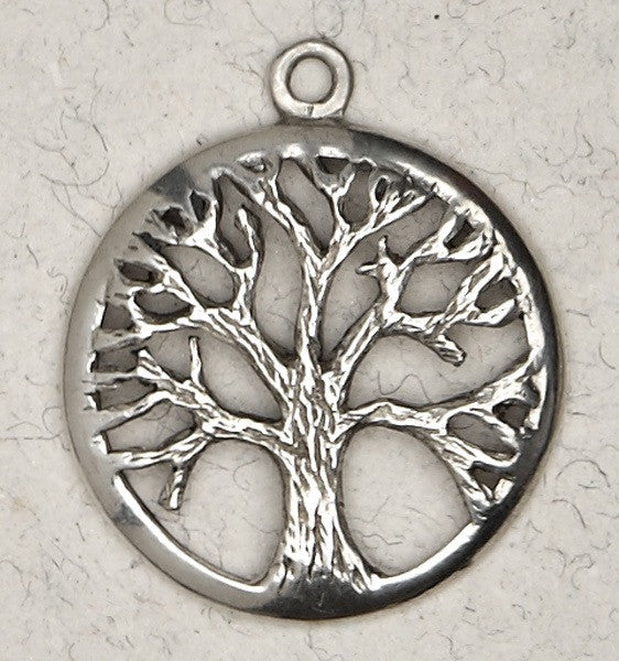 Tree of Life Pewter Necklace on 33" chord
