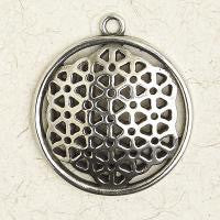 Flower of Life Pewter Pendent on 33" Chord