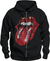 Rolling Stones Distressed Tongue Zip-up Hoody