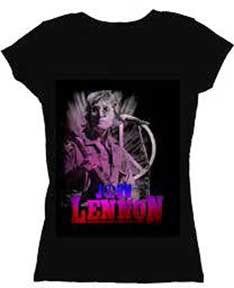 Ladies John Lennon Ladies V-neck T-shirt