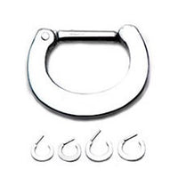 Surgical Steel Plain Septum Clickers.